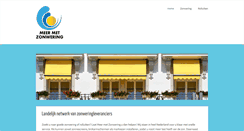 Desktop Screenshot of meermetzonwering.nl